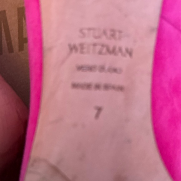 Stuart Weitzman, fuchsia suede pumps🌸 - Picture 3 of 8